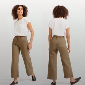 Everlane wide leg crop pant size 10